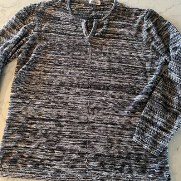 Le Chateau Gray stripe blend Tunic sweater Womens XXL - Picture 7 of 11